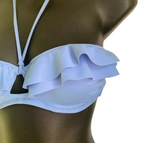 Victoria's Secret Cutout Ruffle  Bikini Top - Picture 2 of 5